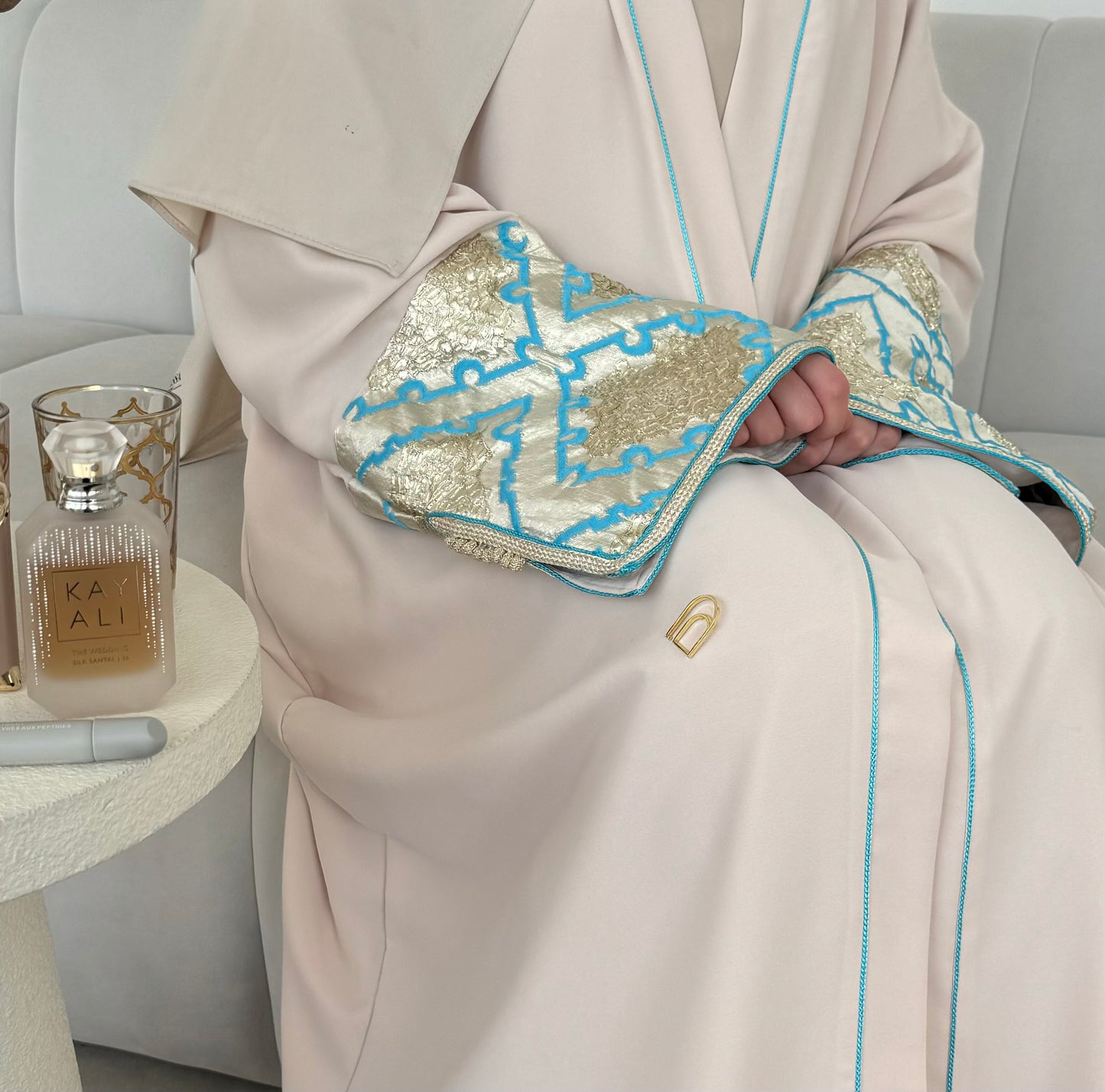 Summer Blue Abaya