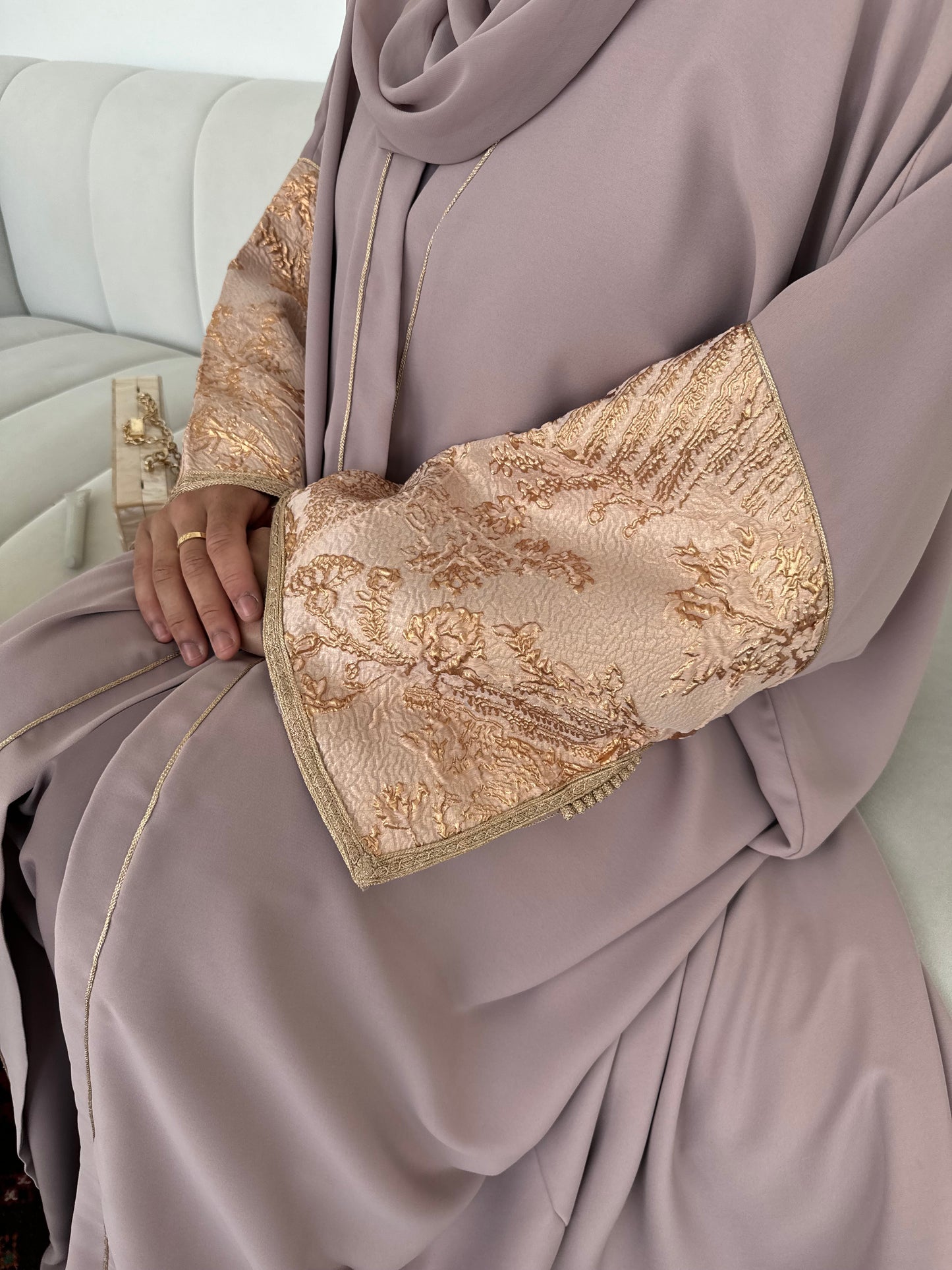 Dusty Pink Abaya