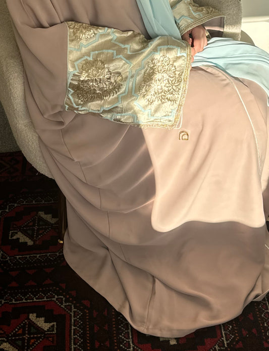 Mint Blue Abaya